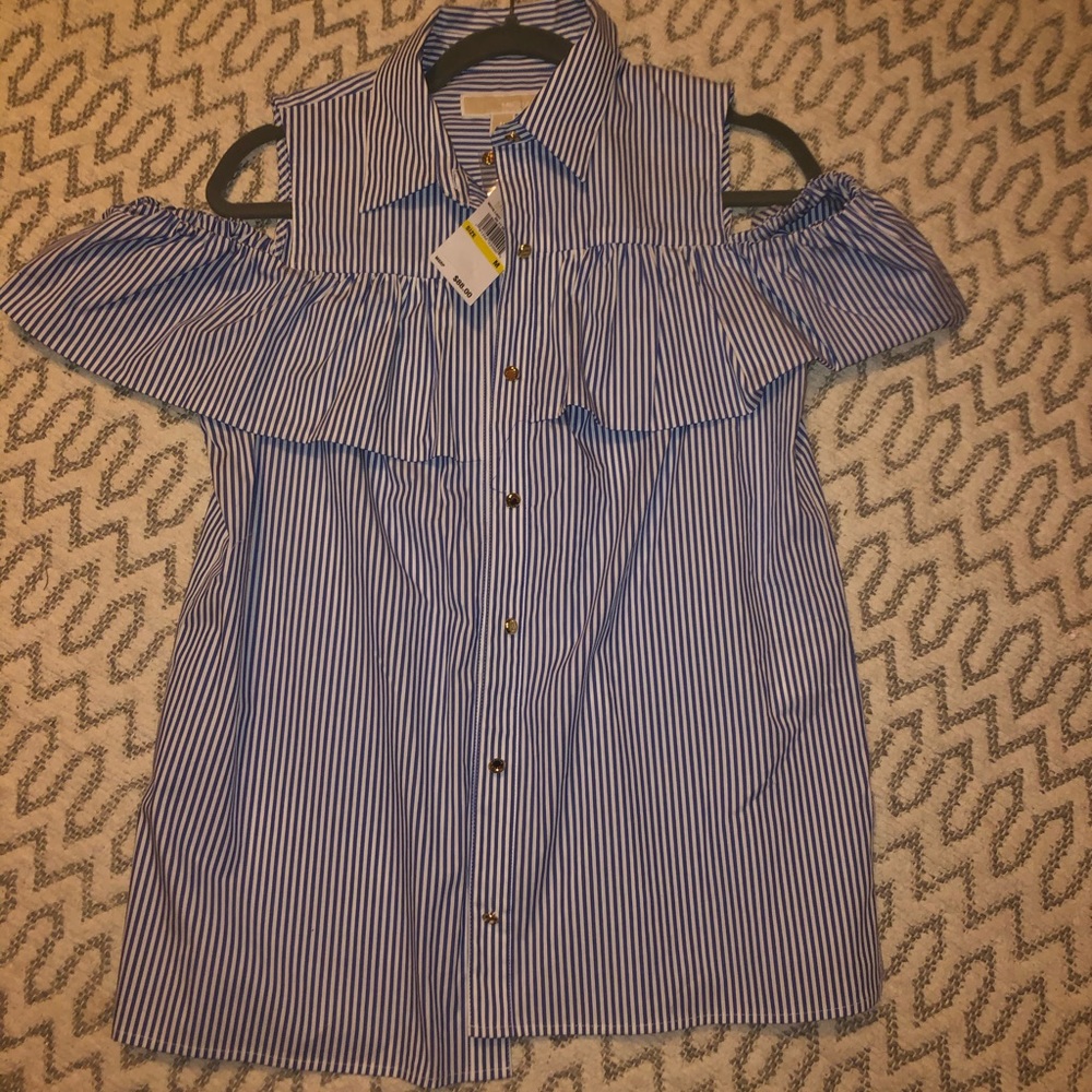 Michael Kors Cold Shoulder Blouse